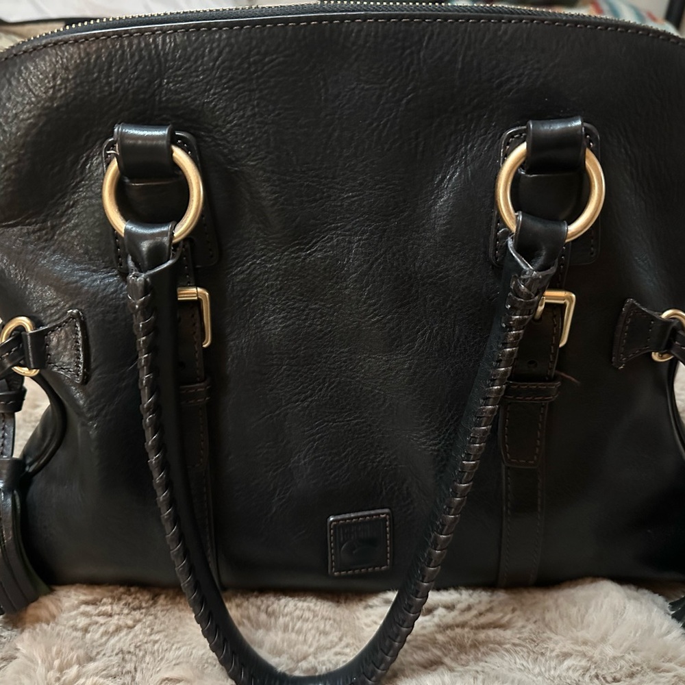Dooney & Bourke Florentine Domed Black Satchel